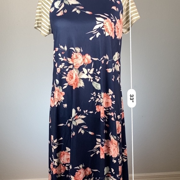 NWOT Navy Blue Floral Tunic Women’s Summer Dress - Picture 11 of 11